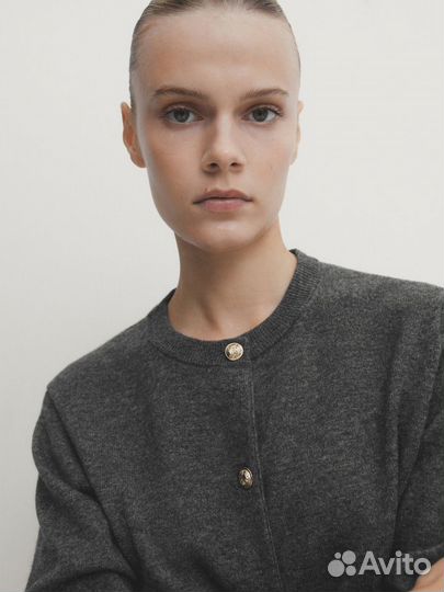 Кардиган серый Massimo Dutti p.S,M,L