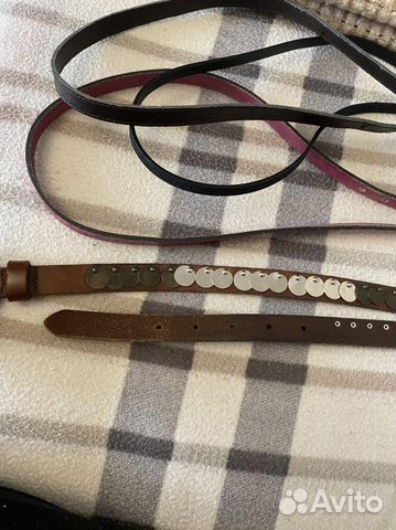Ремни кожаные