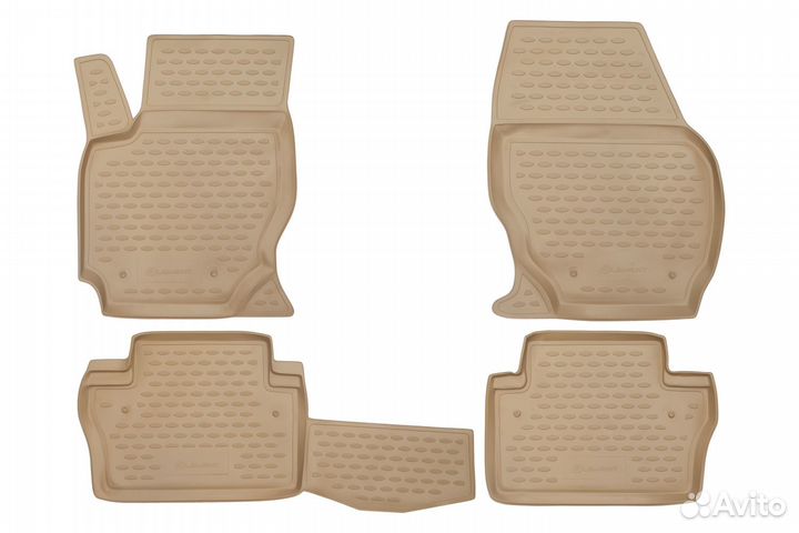 Коврики в салон volvo XC70 2007, 4 шт. (полиуретан