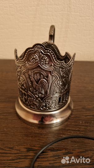 Подстаканник никелированный