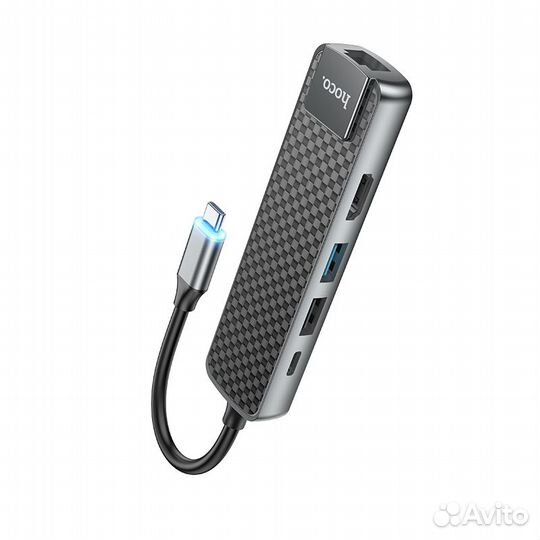 USB Хаб Type-C 5в1 на MacBook hoco