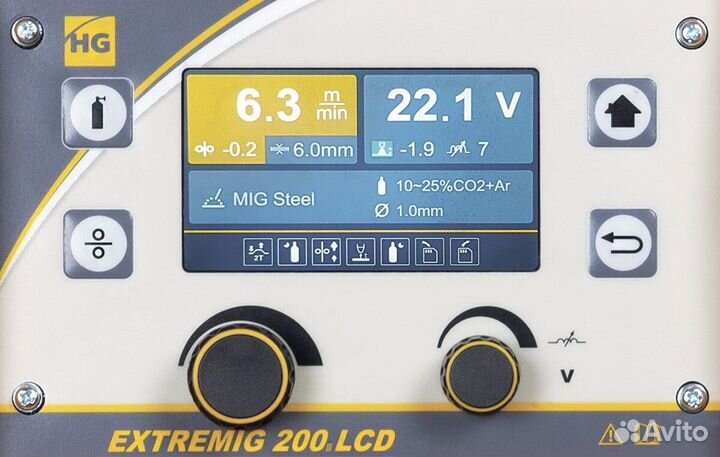 Сварочный полуавтомат hugong extremig 200 III LCD