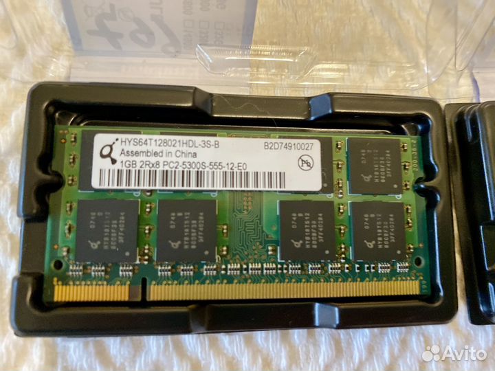 Память Hynix 1gb 2шт