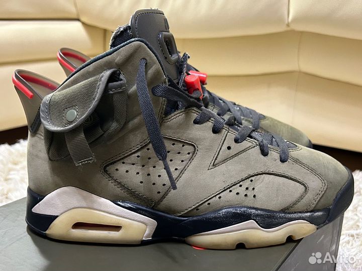 Jordan 6 Medium Olive Travis Scott оригинал