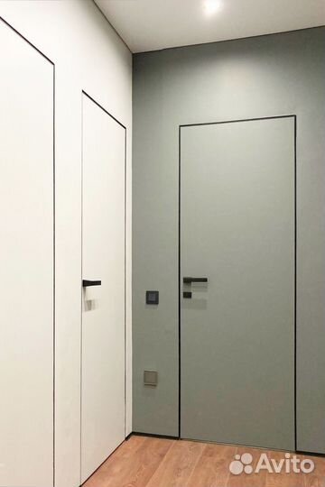 Скрытые межкомнатные двери под покраску