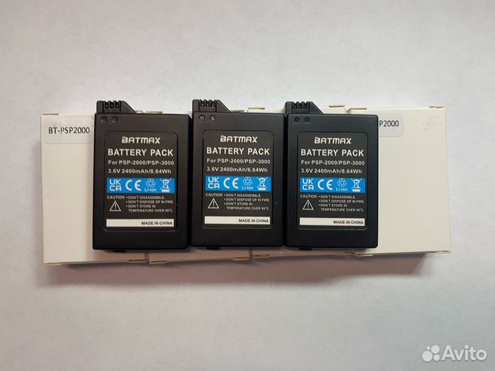 Аккумуляторы batmax для PSP 3000 / 2000 новые