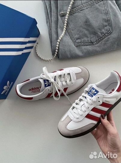 Adidas Samba OG White Better Scarlet