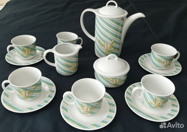 Сервиз ГДР jlmenau 1777, СССР новый