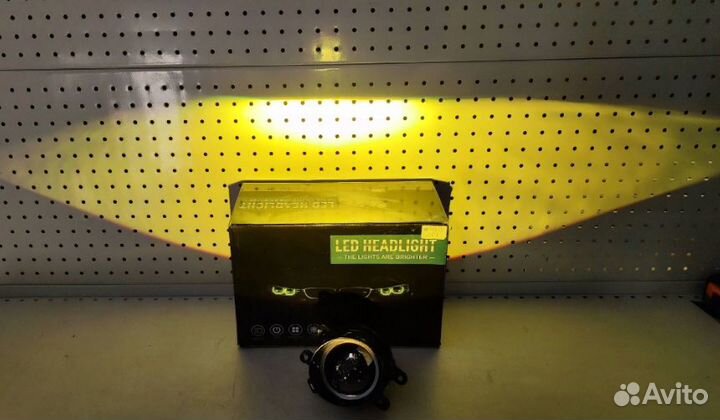 Птф J-07, белый, желтый би-линзы Газель