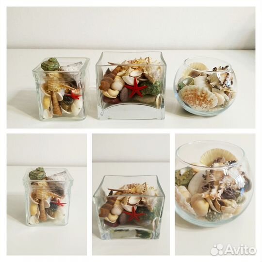 Вазочки с ракушками