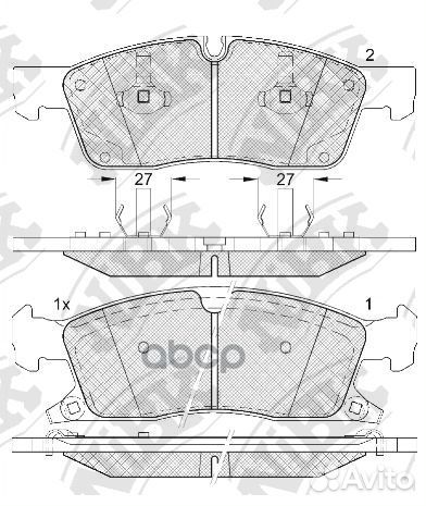 Колодки пер. mercedes W166 06 PN0833 NiBK