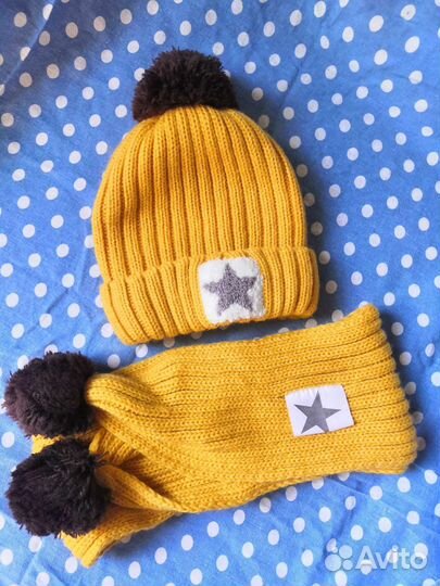 Шапка и шарф комплект