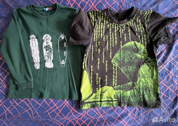 Футболки пакетом на мальчика 122-128