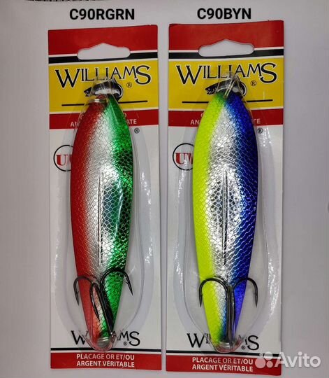 Блесны Williams Whitefish C90 оригинал