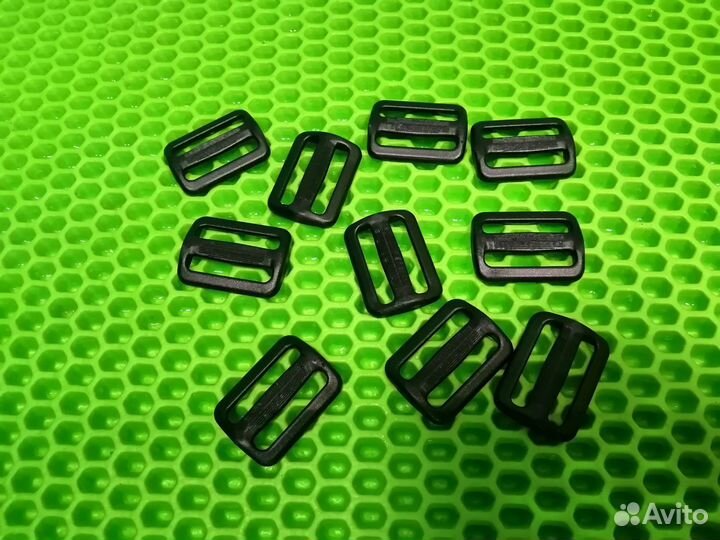 Двухщелевая пряжка для стропы 30 мм на коляску