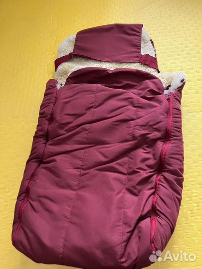 Меховой конверт в коляску овчина