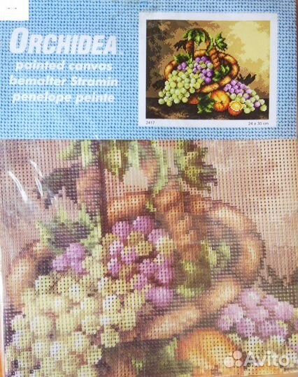 Канва с рисунком для вышивания