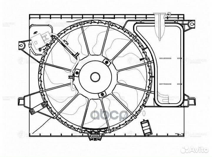 Вентилятор радиатора Kia Soul II (14) 1.6i/2.0