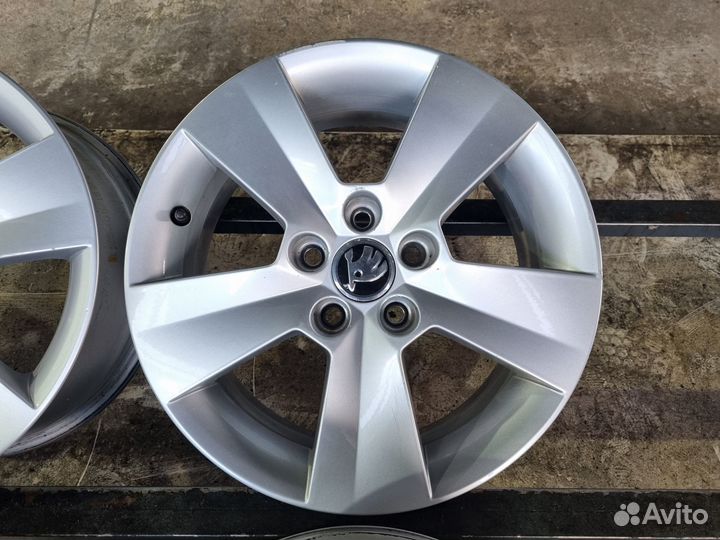 Диски литые r15 5x100 оригинал Skoda