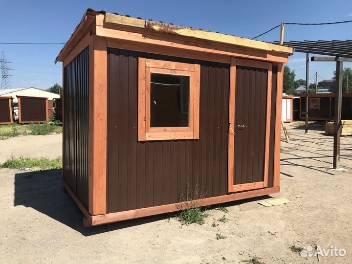 Бытовка новая утепленная 3х2,3м с пвх окном