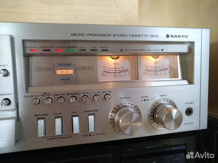 Кассетная дека sanyo RD-5370 3 головки,japan,220v