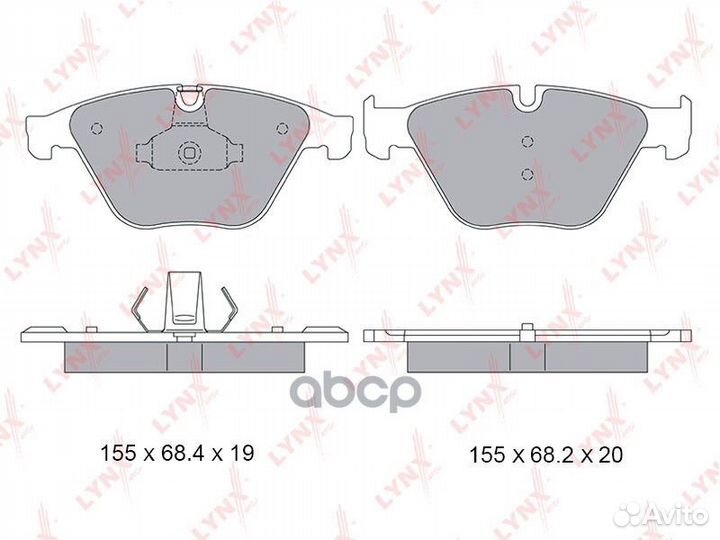 Колодки тормозные дисковые перед BD1435 LYN