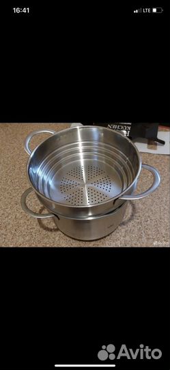 Набор 2 кастрюли royal kuchen+ пароварка