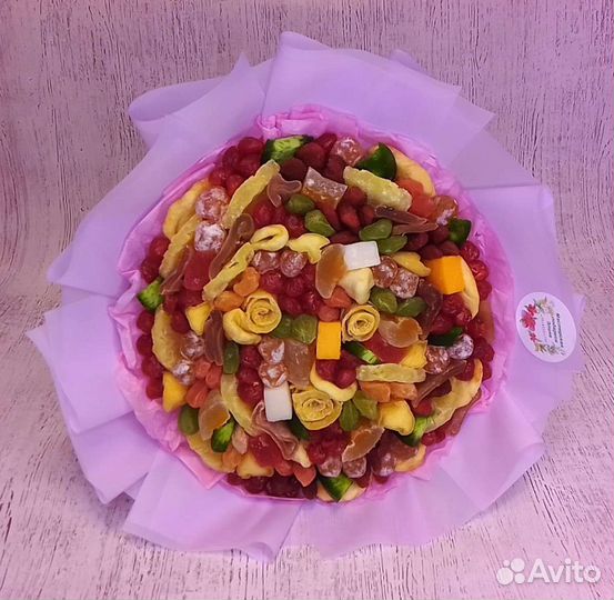 Букет из сухофруктов учителю. Подарок на 1 сентябр