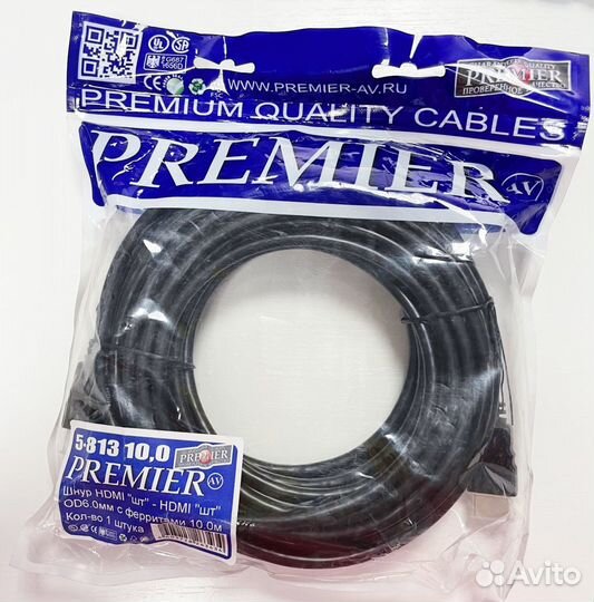 Кабель соединительный аудио-видео hdmi (m) /premie