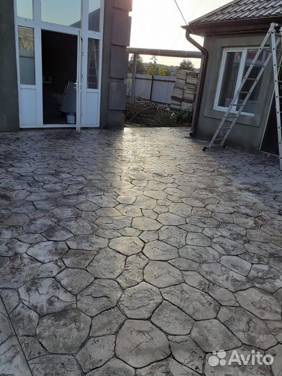 Печатный бетон