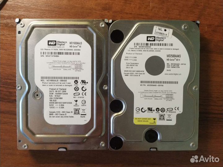 Жесткий диск western digital WD2500aaks