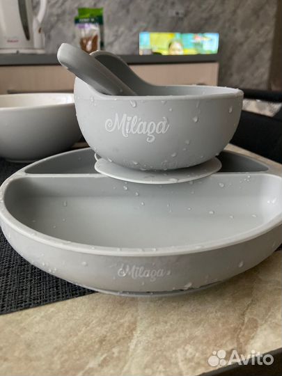 Набор посуды для кормления силиконовый