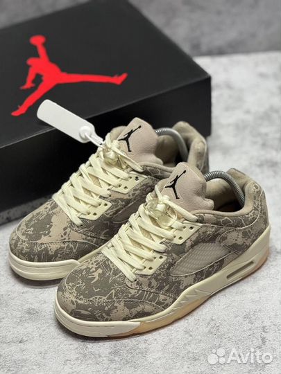 Кроссовки Nike PSG x Air Jordan 5 Low (Арт.94993)