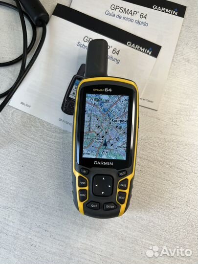 Навигатор Garmin Gpsmap 64 (с картой)