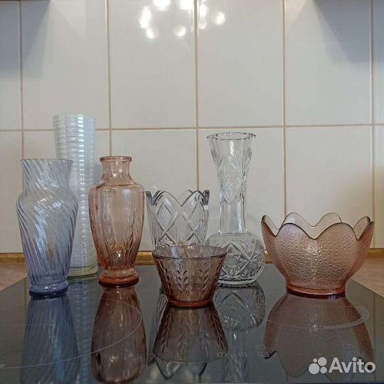 Вазы стекло СССР хрусталь