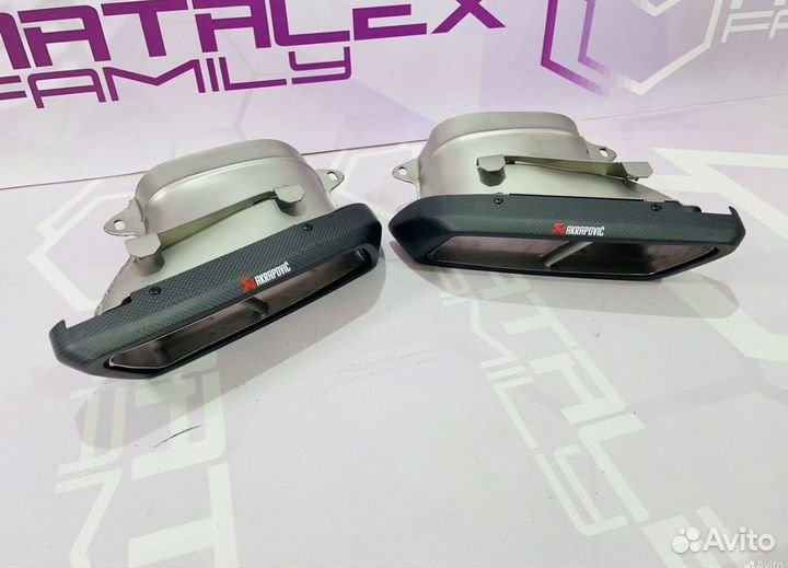 Насадки mercedes W205 C63 карбон akrapovic