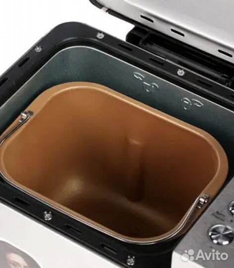 Хлебопечь Redmond RBM-M1910, 550 Вт, серебристый