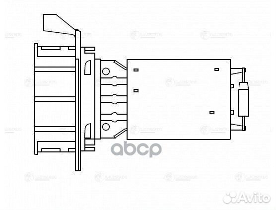 Резистор вентилятора отопителя LFR1509 luzar