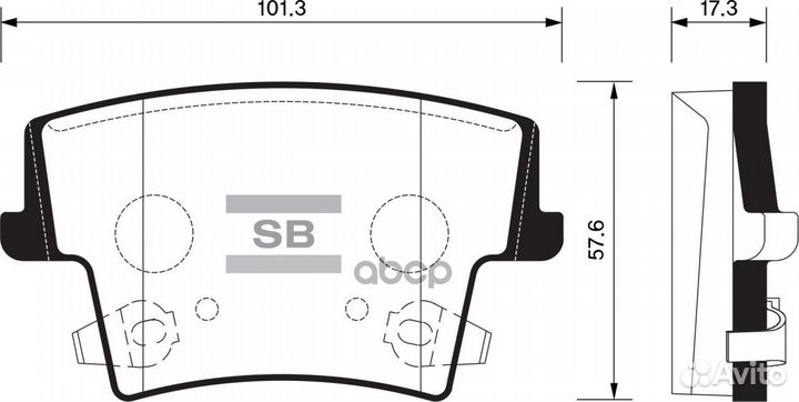 Колодки тормозные sangsin brake SP1508 Chrysler