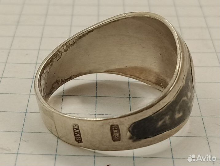 Кольцо Серебро 875 пр. Кубачи р-р 16,5 (023626)