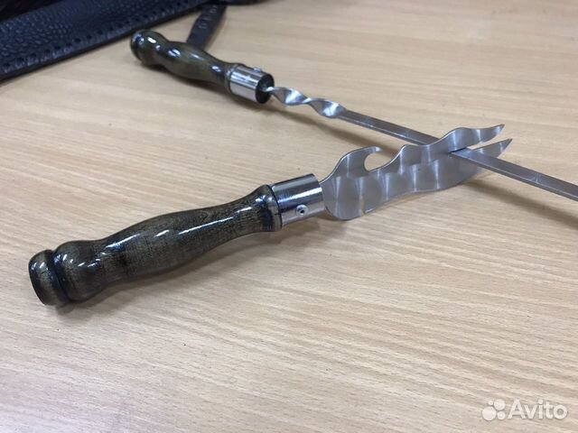 Нож вилка для снятия шашлыка