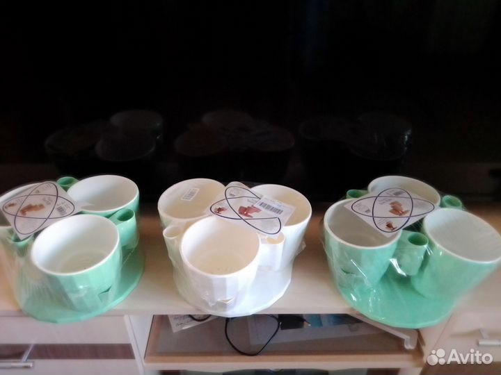 Набор кашпо для цветов каскад (объем 1л, с автоп