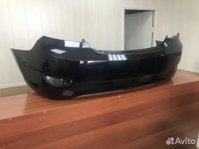 Бампер hyundai solaris задний черный 11-14 г