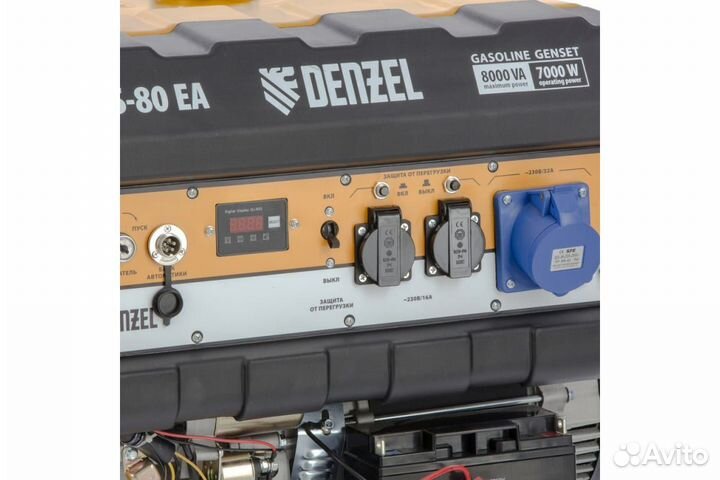 Бензиновый генератор denzel PS 80 EA, 8,0 кВт