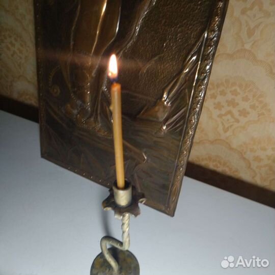 Подсвечник из СССР. Металл. Минимализм