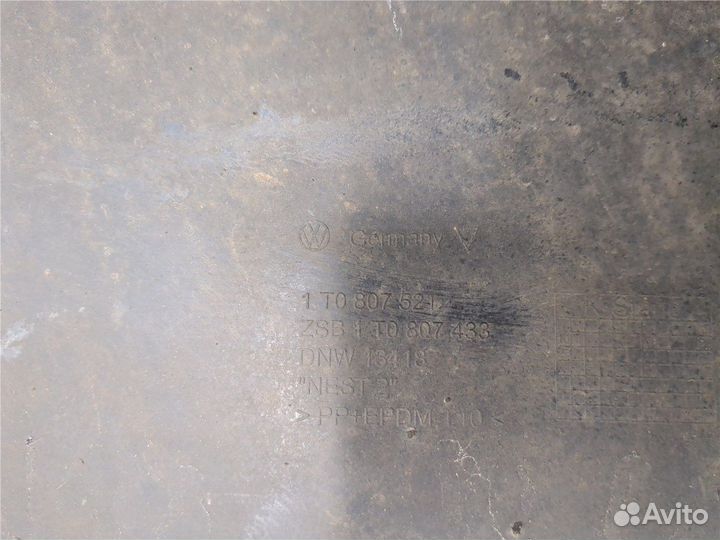 Юбка бампера нижняя Volkswagen Touran, 2004