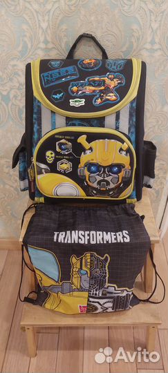 Ранец школьный для мальчика бамблби Трансформеры