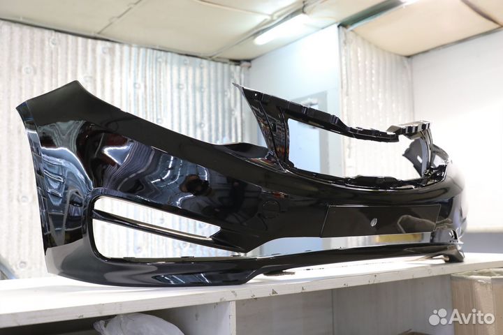 Бампер передний киа рио KIA 3 2015-17 черный MZH