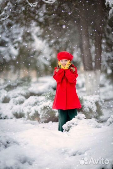 Пальто для девочки 116