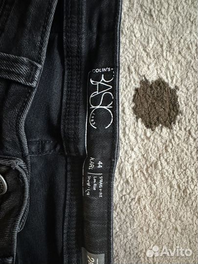 Джинсы скинни черные